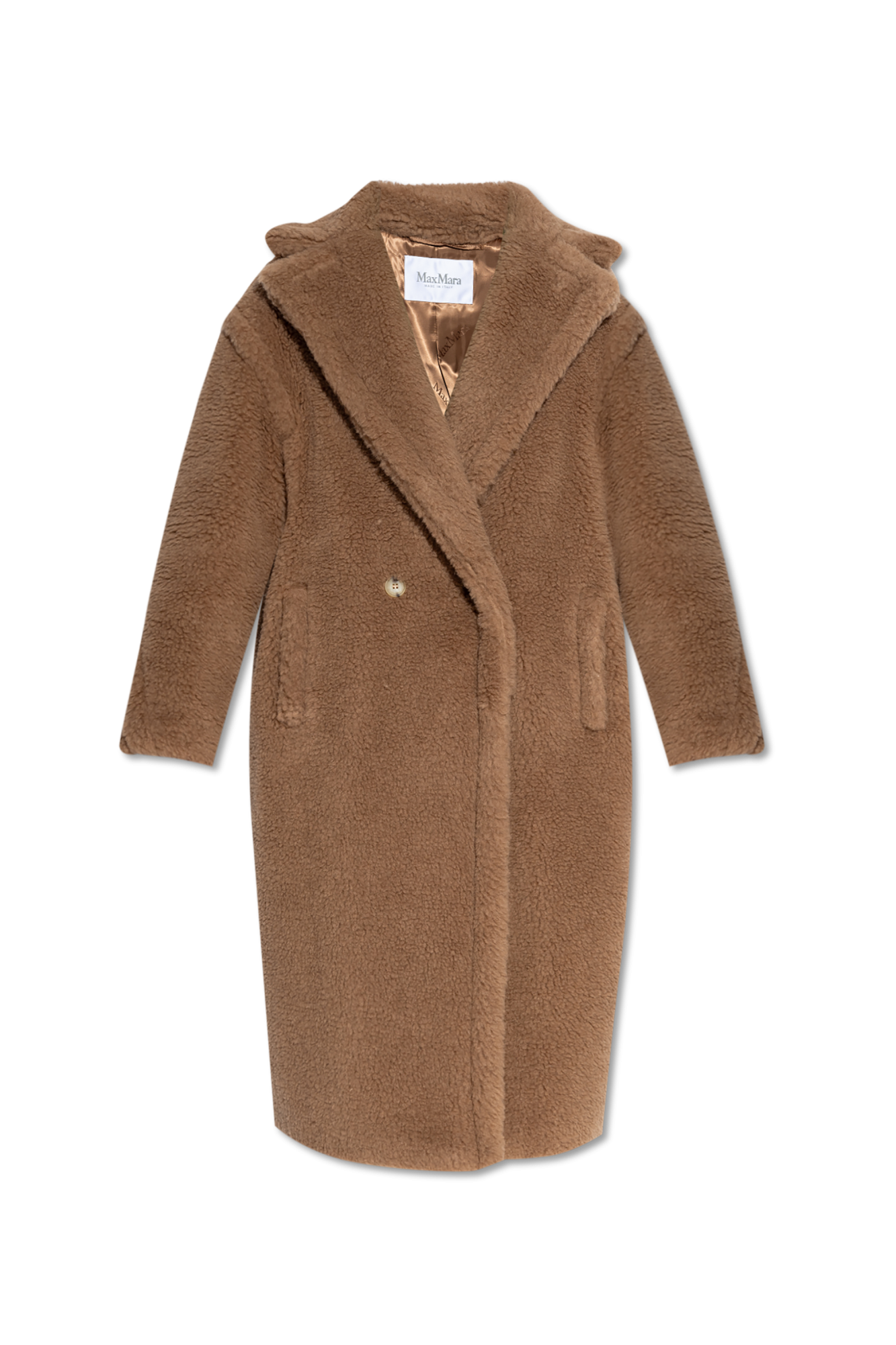 24SS new/Max Mara ウール＆シルクテディジャケット Coat Brown セール 26%OFF】マックスマーラ Max Mara MAX MARA テディ